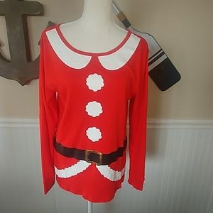 Mrs. Clause Long Sleeve Christmas Top.